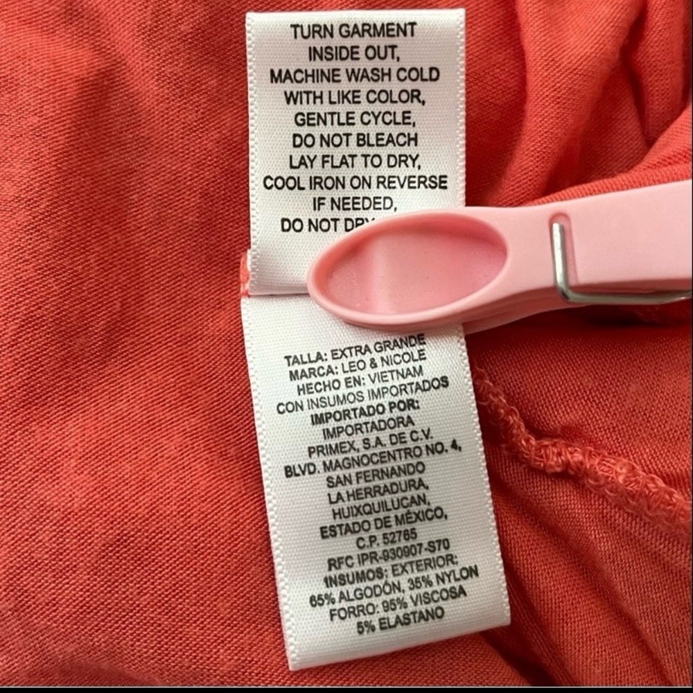 Leo Nicole~Women’s Lace Coral Blouse XL – Romantic, Soft, Flowy - Picture 8 of 9
